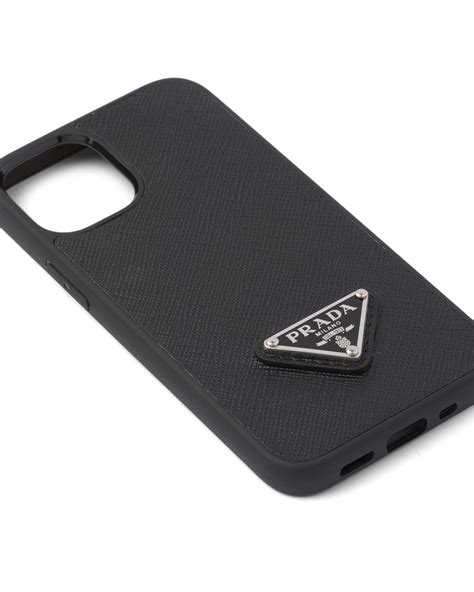 prada 12 pro max case|Black Saffiano cover for iPhone 12 Pro Max .